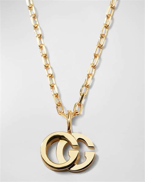 gucci 18k gold necklace with charms|authentic gucci necklace.